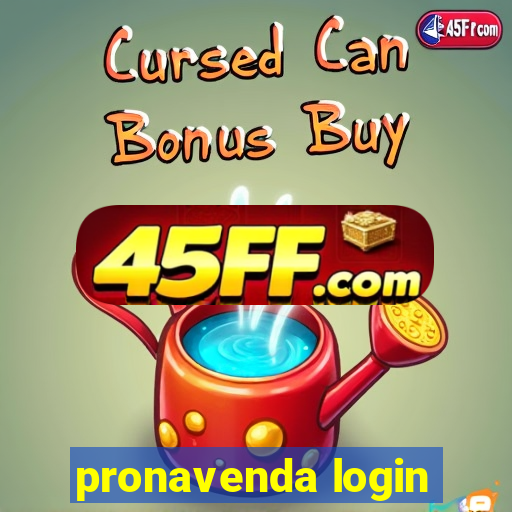 pronavenda login